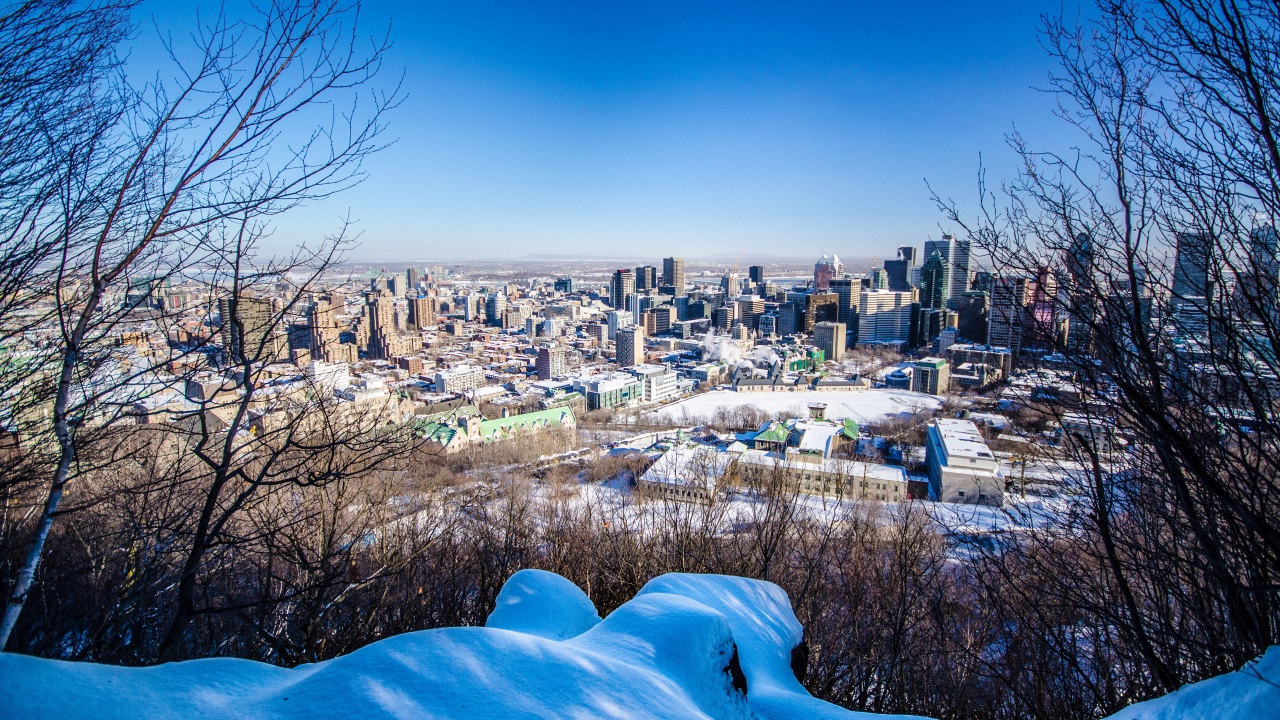 City Of Montreal In Winter