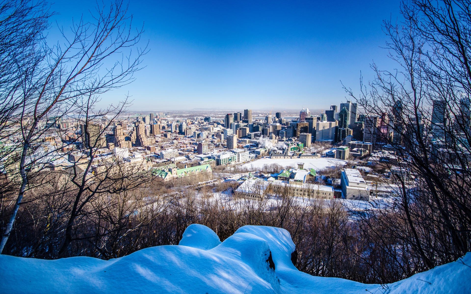 City Of Montreal In Winter