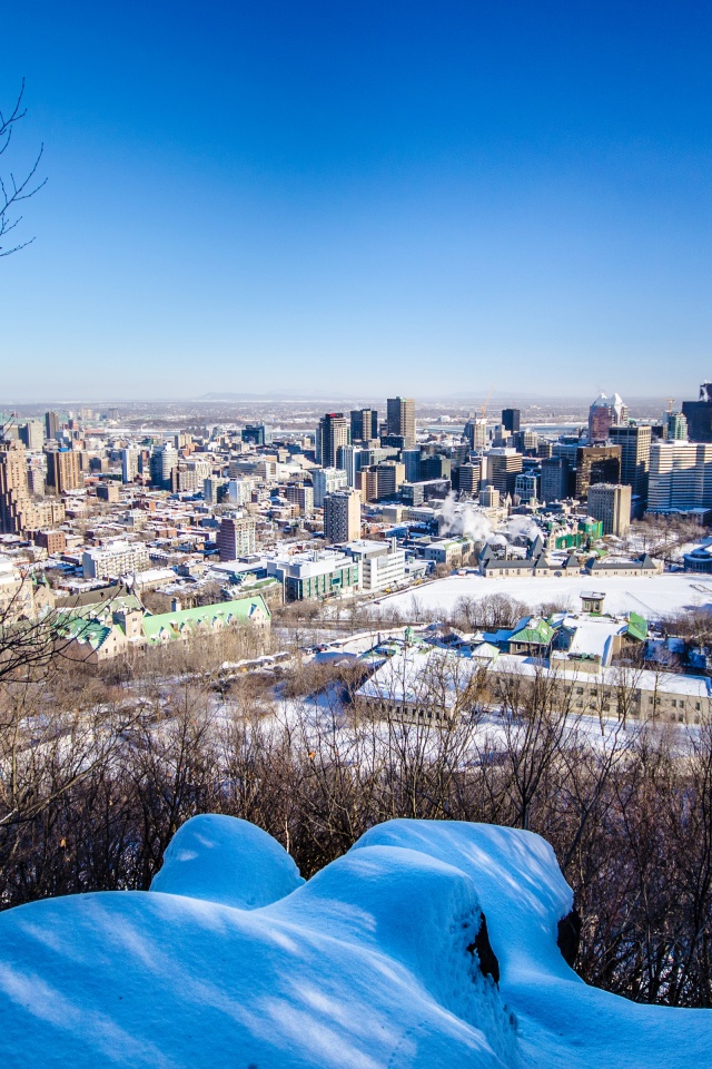 City Of Montreal In Winter