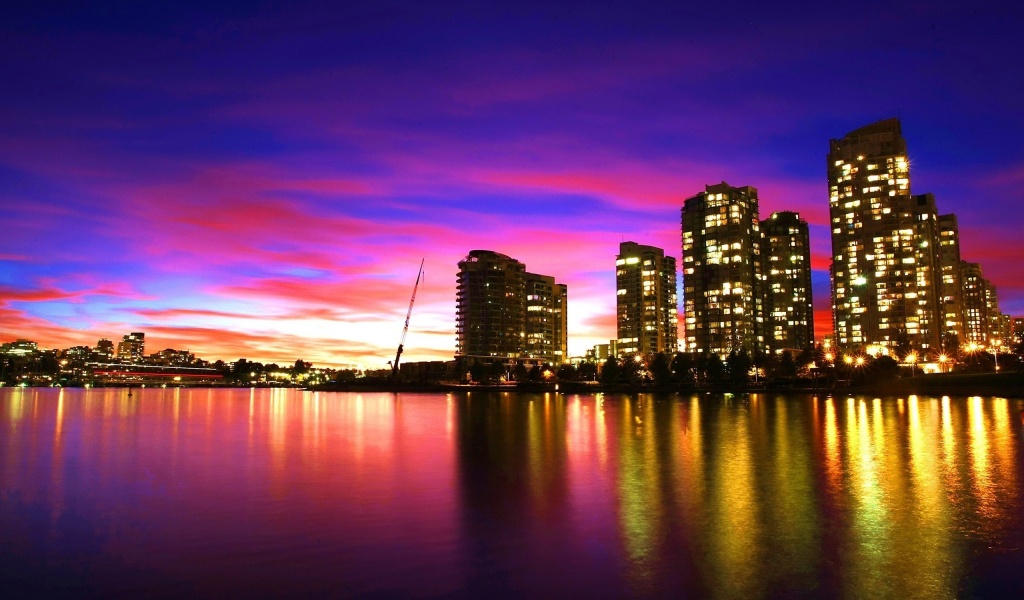 City Sunset Vancouver