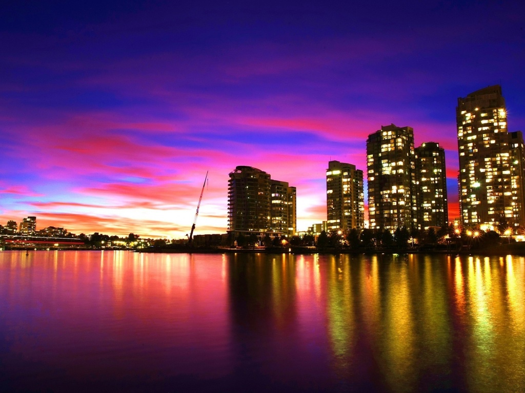 City Sunset Vancouver