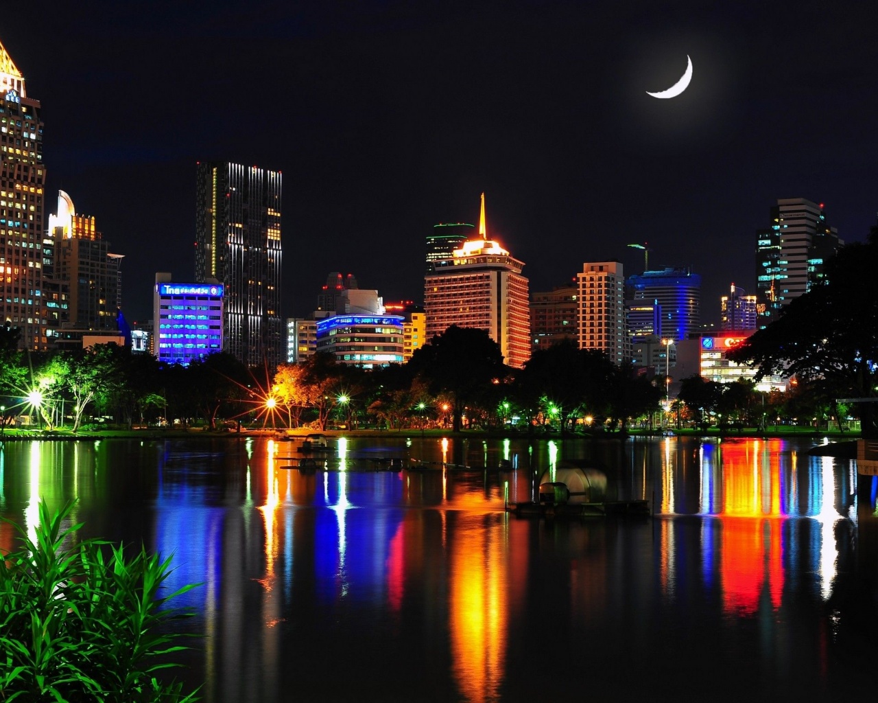 Cityscapes Night World Architecture Photography Skyscrapers Rivers Bangkok