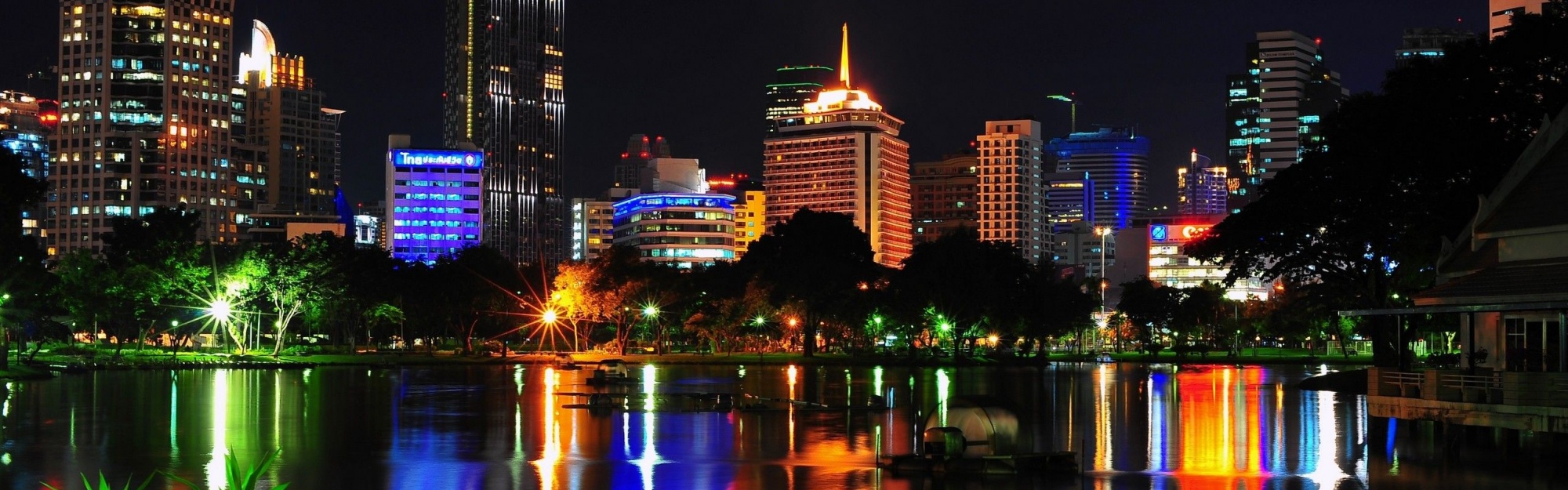 Cityscapes Night World Architecture Photography Skyscrapers Rivers Bangkok