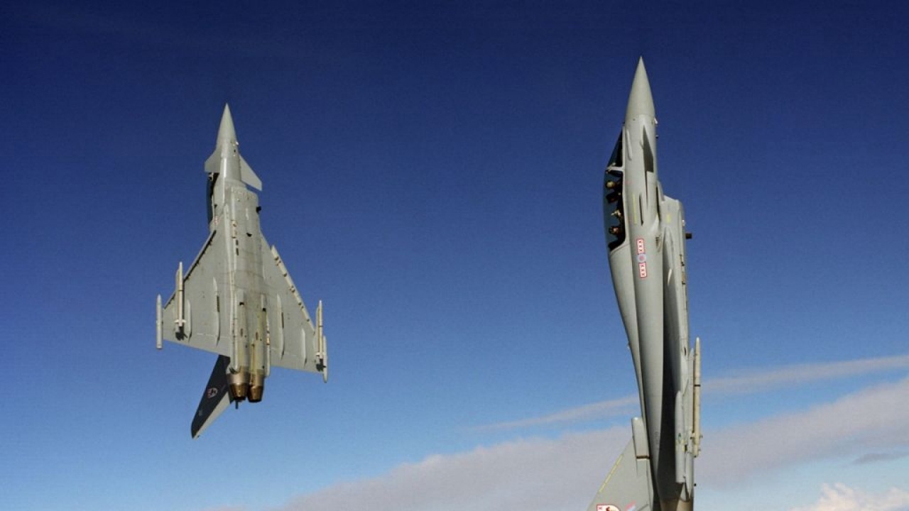 Climbing Eurofighter Typhoon