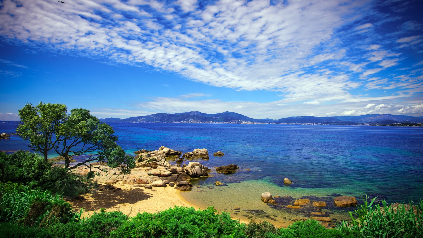 Coast Of Porticcio Corsica - France