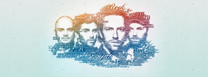 Coldplay Faces Graphics Lyrics Look