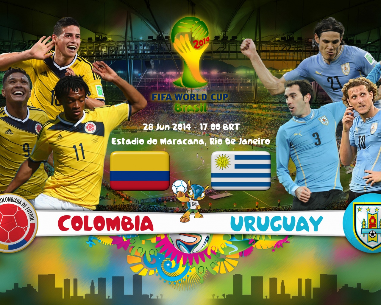 Colombia Vs Uruguay World Cup 2014