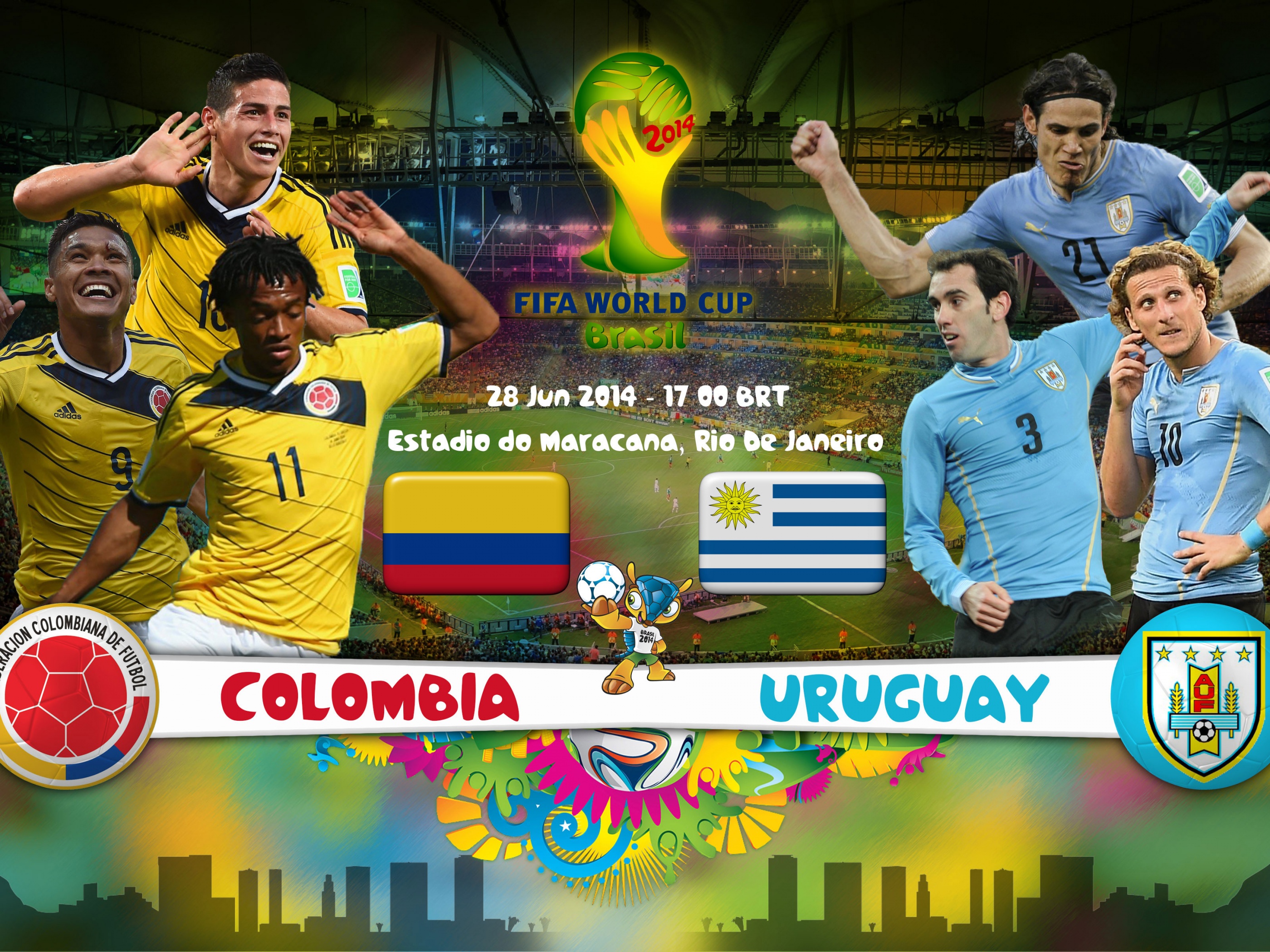 Colombia Vs Uruguay World Cup 2014