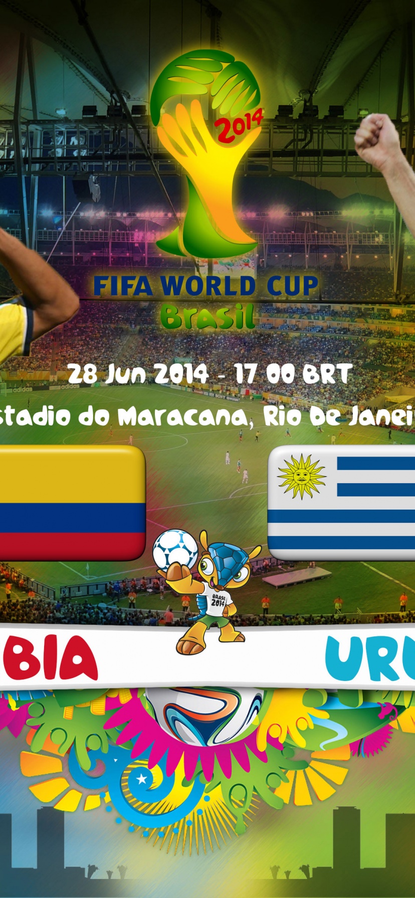 Colombia Vs Uruguay World Cup 2014