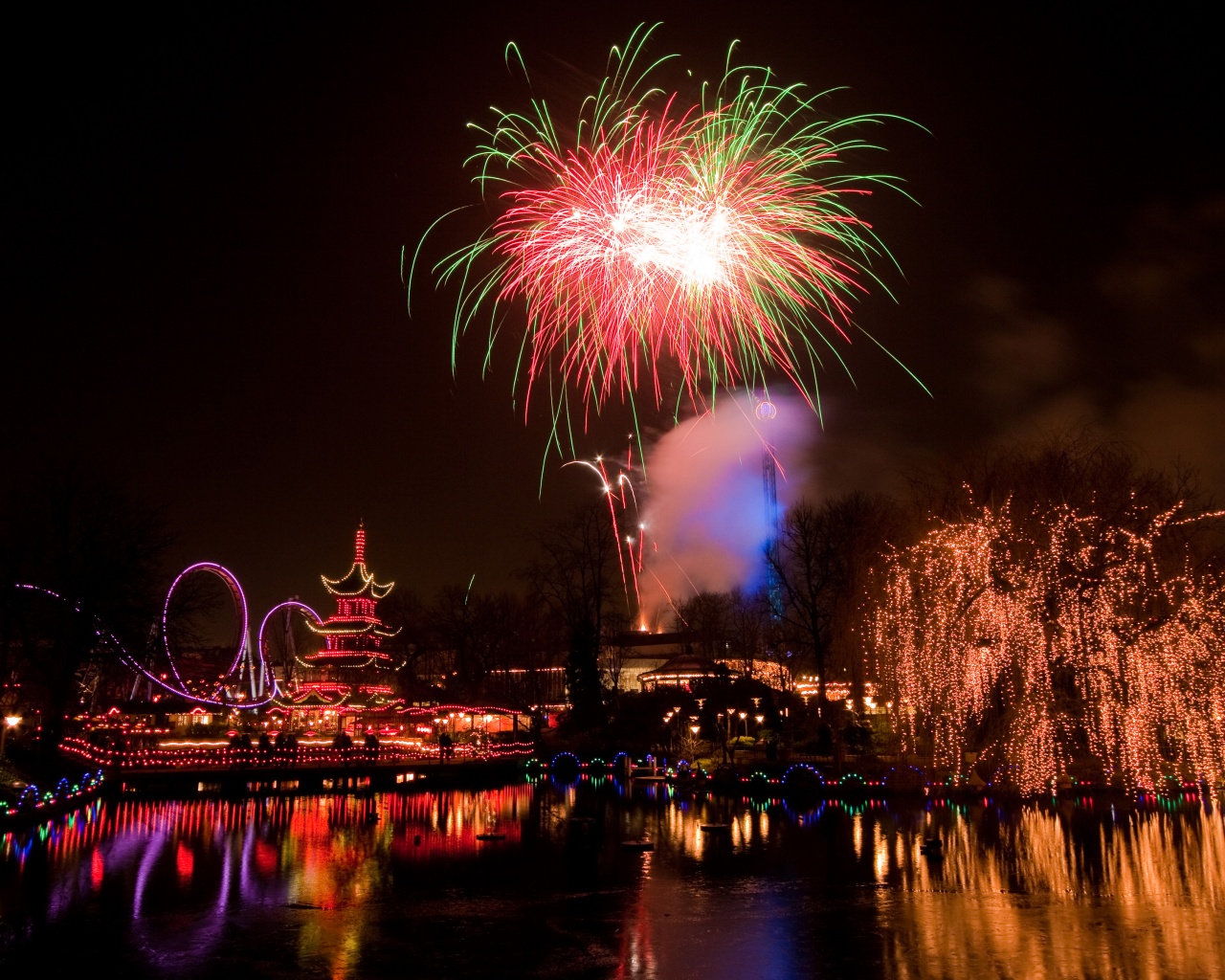 Colorful Fireworks For The Holidays