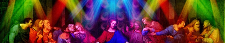 Colorful Funny Djs Last Rainbows Jesus Christ Scenes Sacreligious