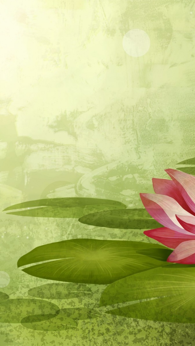 Colorful Lotus Flowers Nature Art