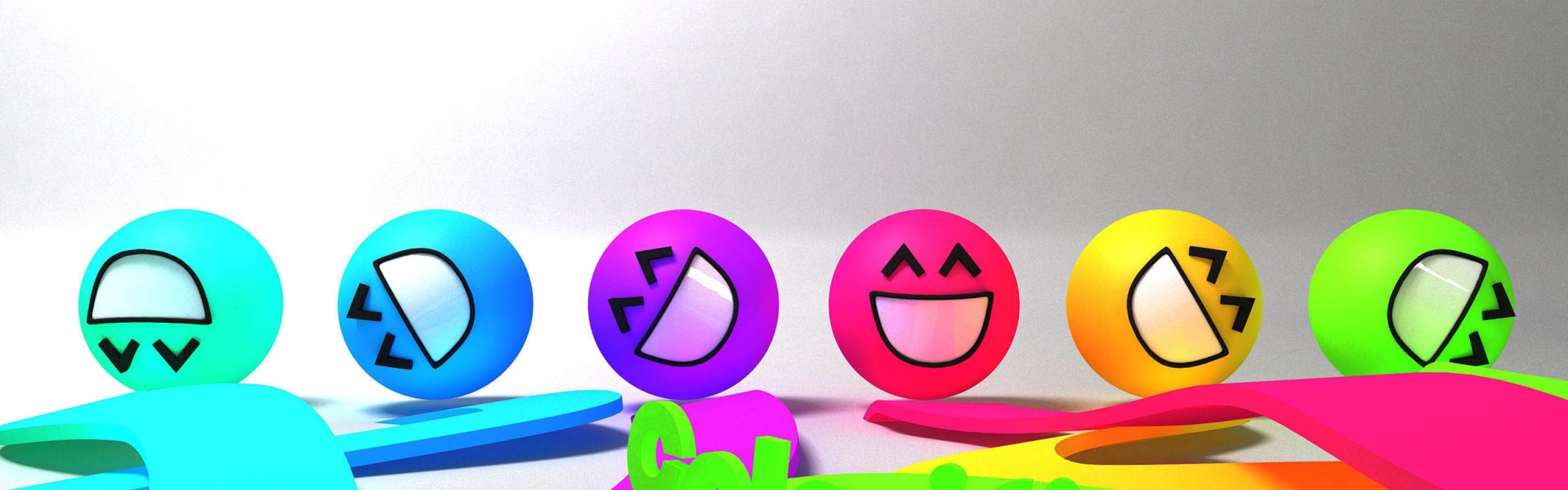 Colorful Smiley Faces