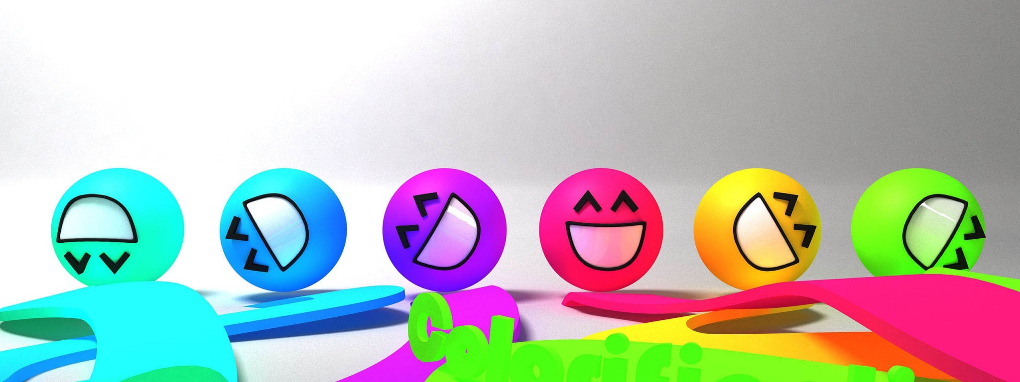 Colorful Smiley Faces