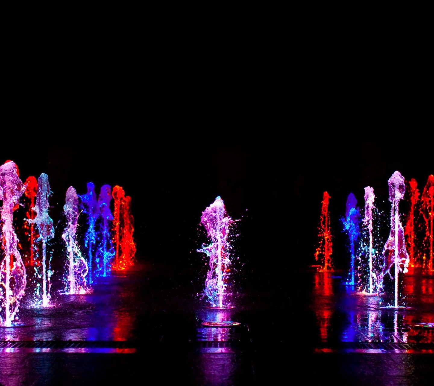 Colorful Water Fountain