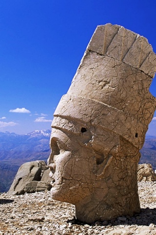 Colossal Head Of Antiochus I Mount Nemrut Adiyamanturkey