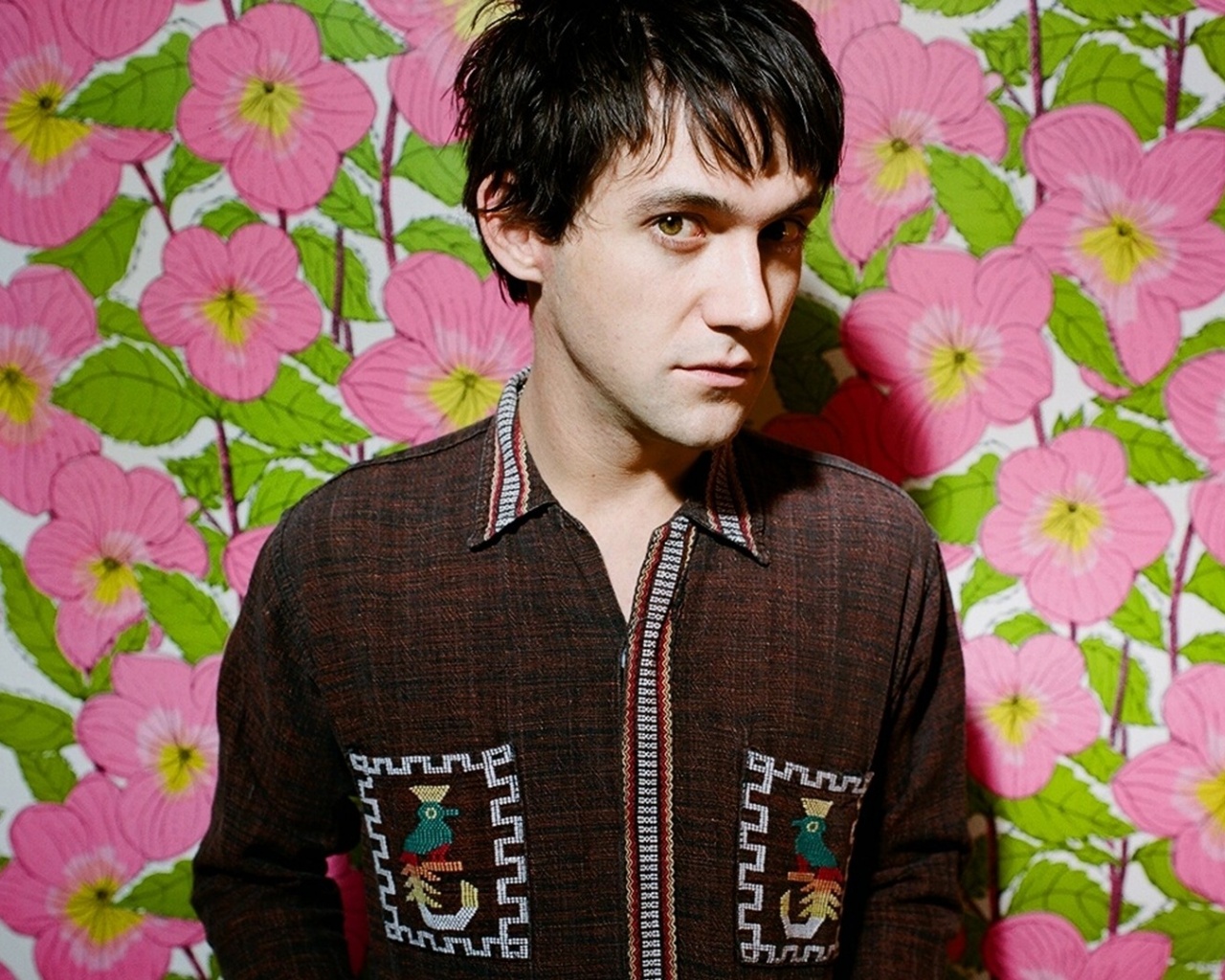 Conor Oberst Man Light Shirt Flower