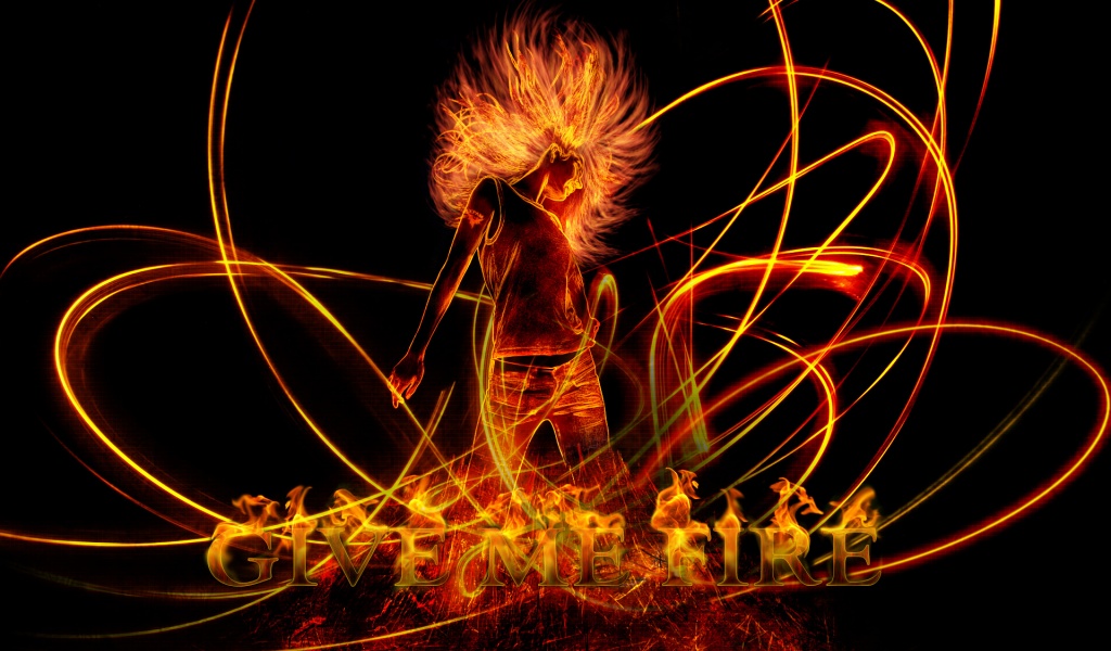 Cool Abstract Fiery Dance