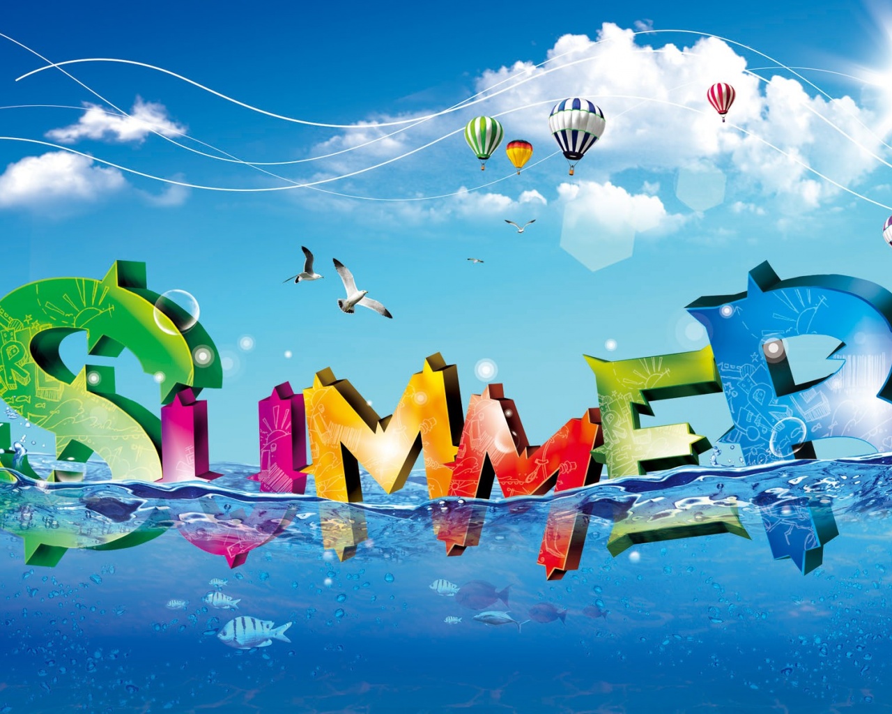 Cool Summer 3D Art