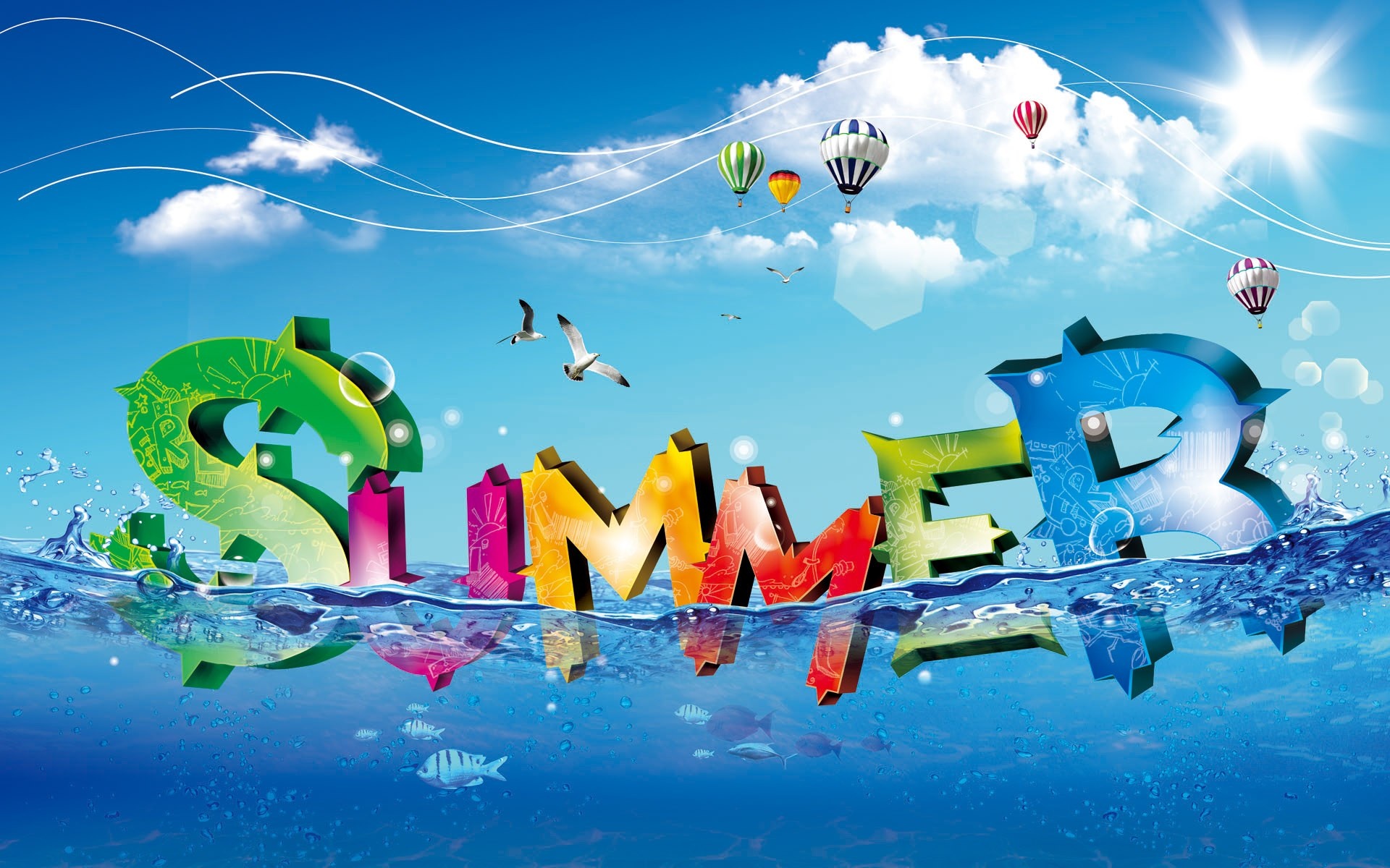 Cool Summer 3D Art