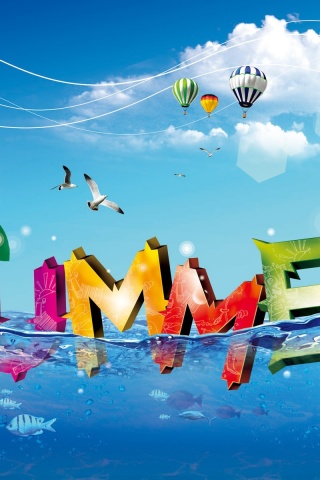 Cool Summer 3D Art