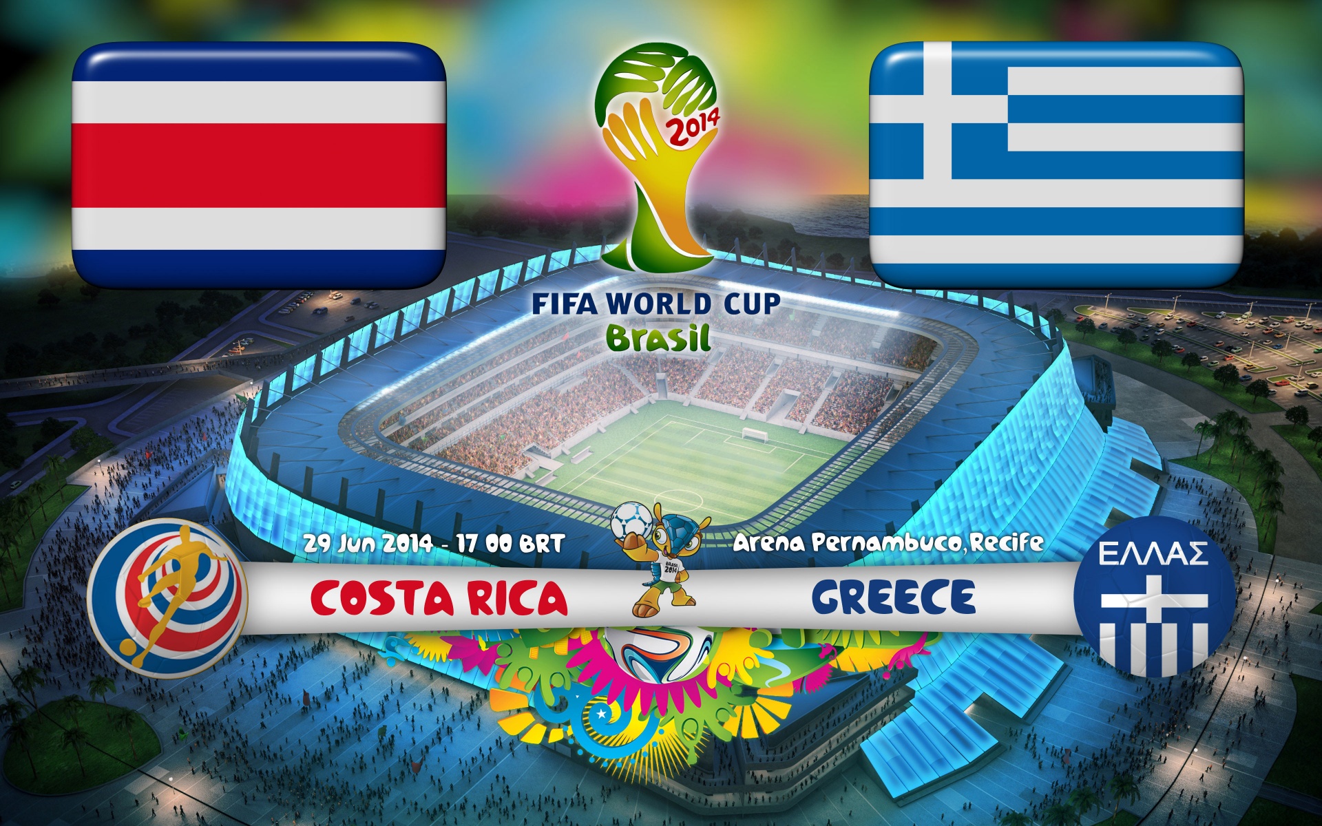 Costa Rica Vs Greece World Cup 2014