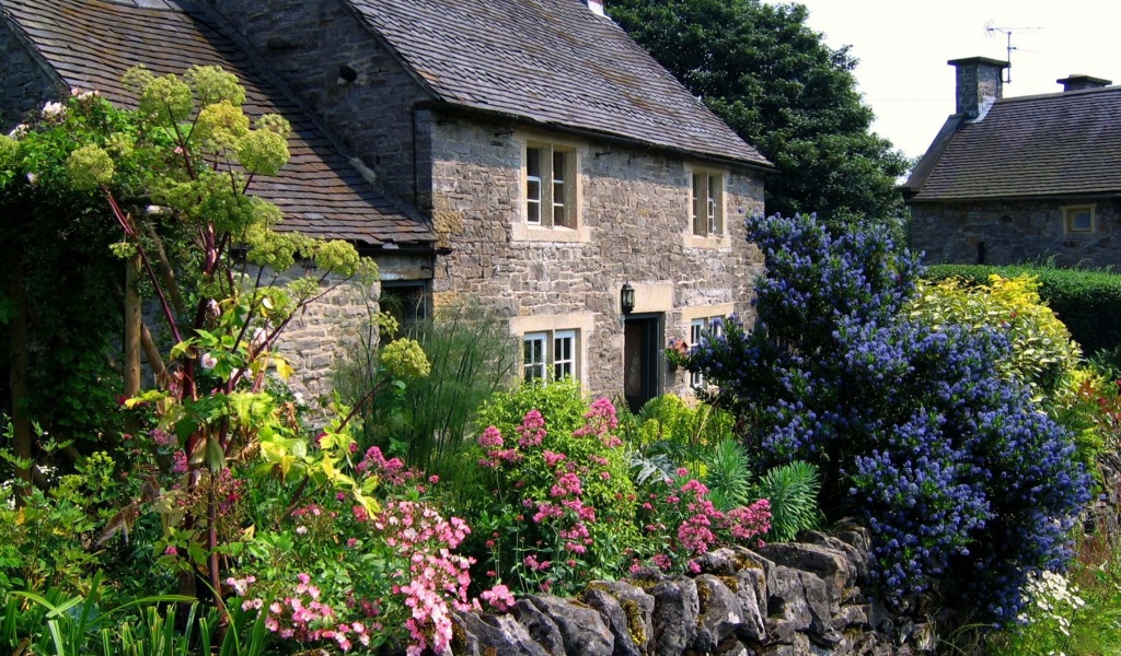 Cottage Garden In Tissington Derbyshire