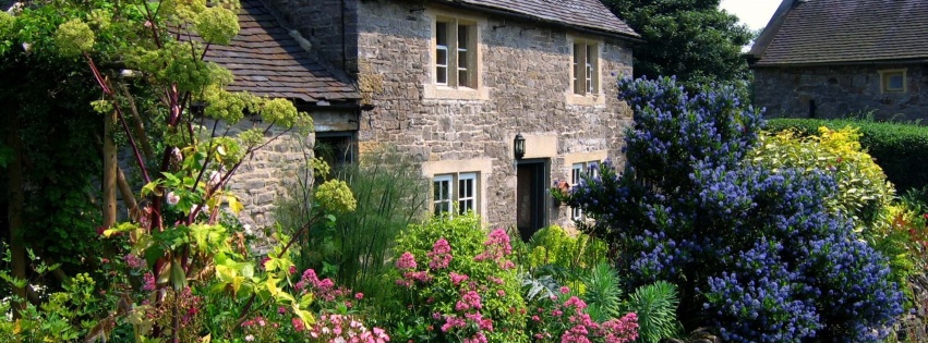 Cottage Garden In Tissington Derbyshire