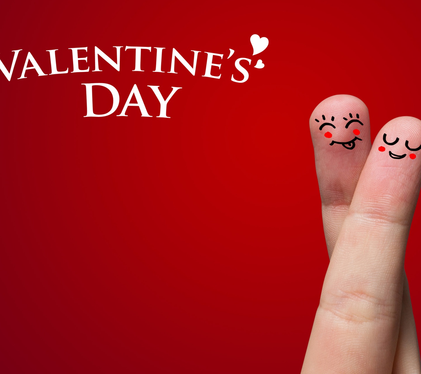 Couple Of Fingers On Valentines Day