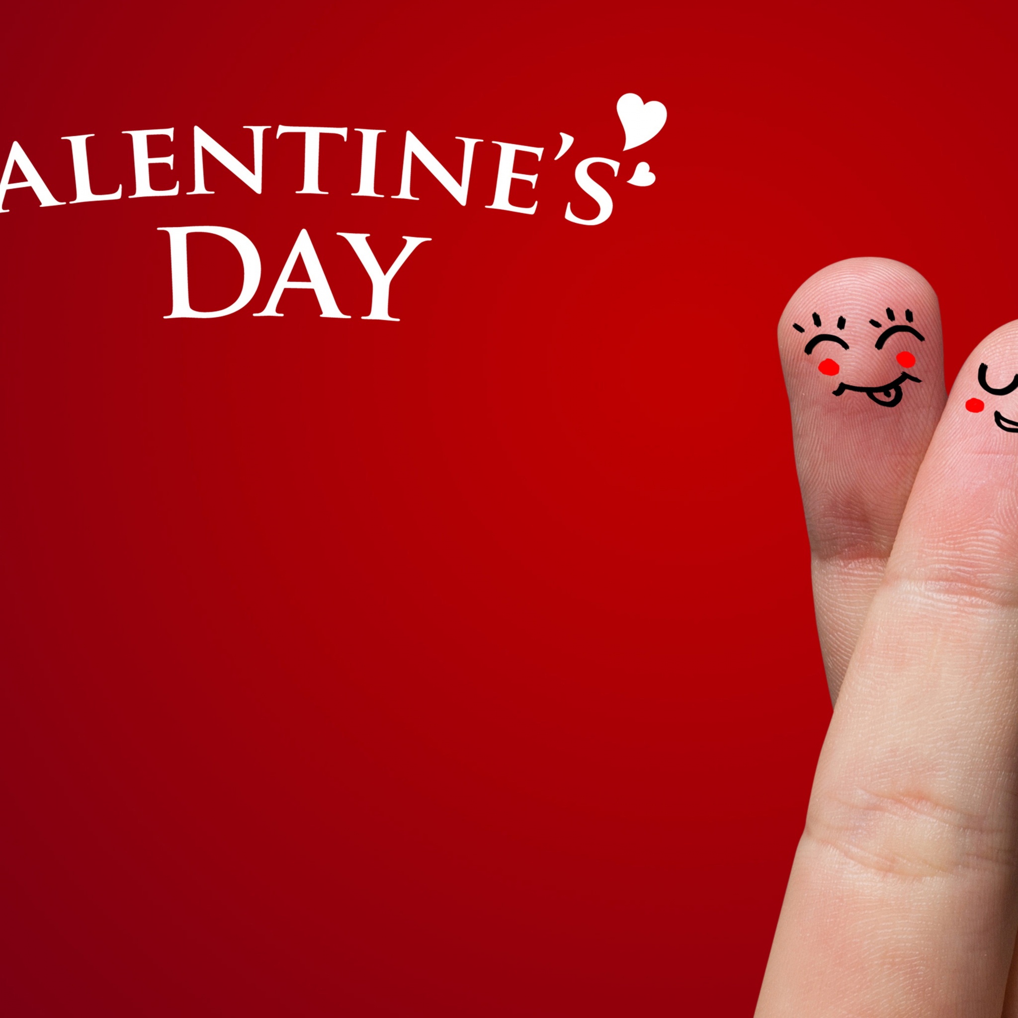 Couple Of Fingers On Valentines Day