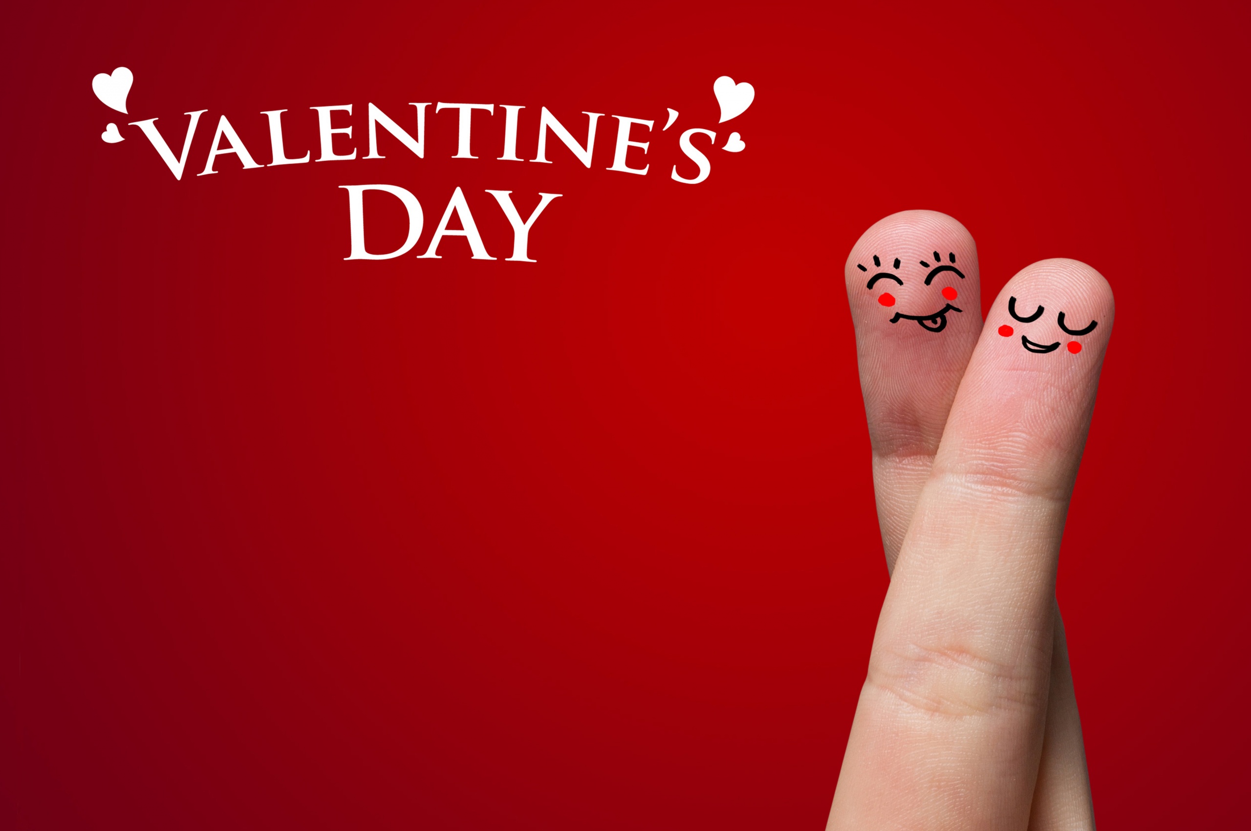 Couple Of Fingers On Valentines Day