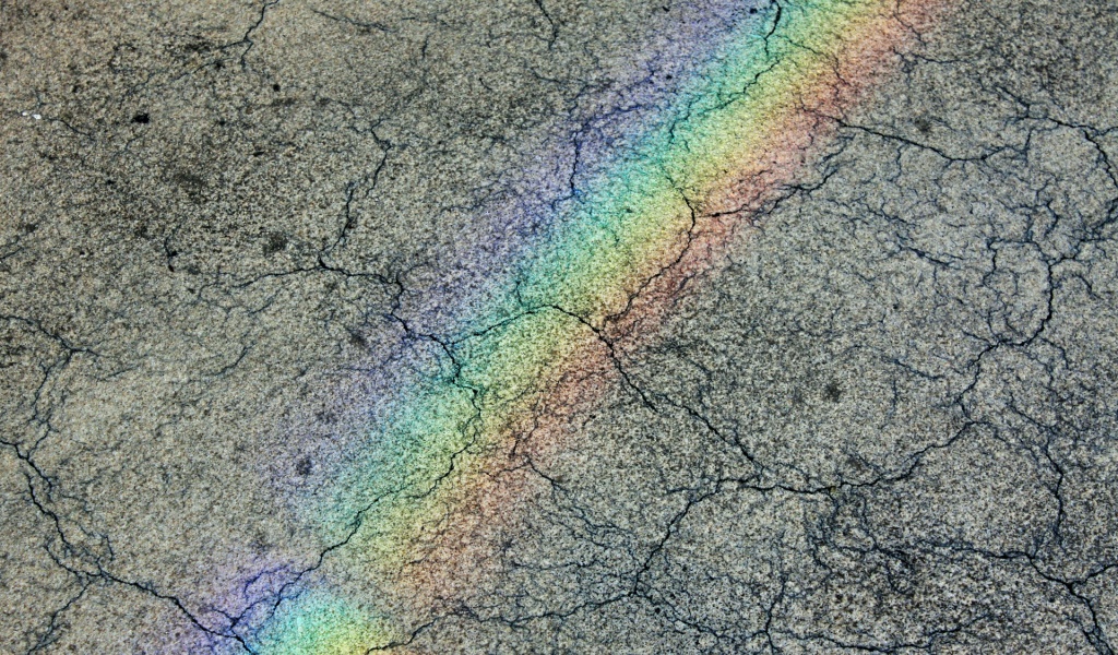 Cracked Pavement Rainbow Street Texture