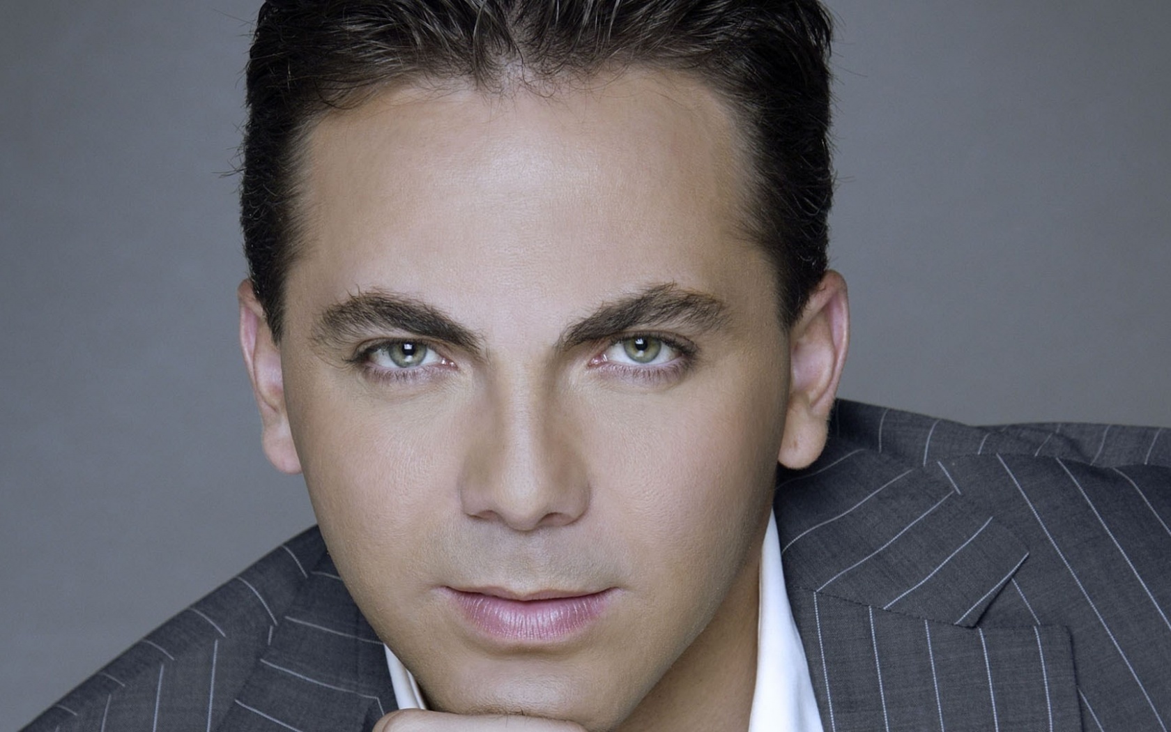 Cristian Castro Face Suit Eyes Look