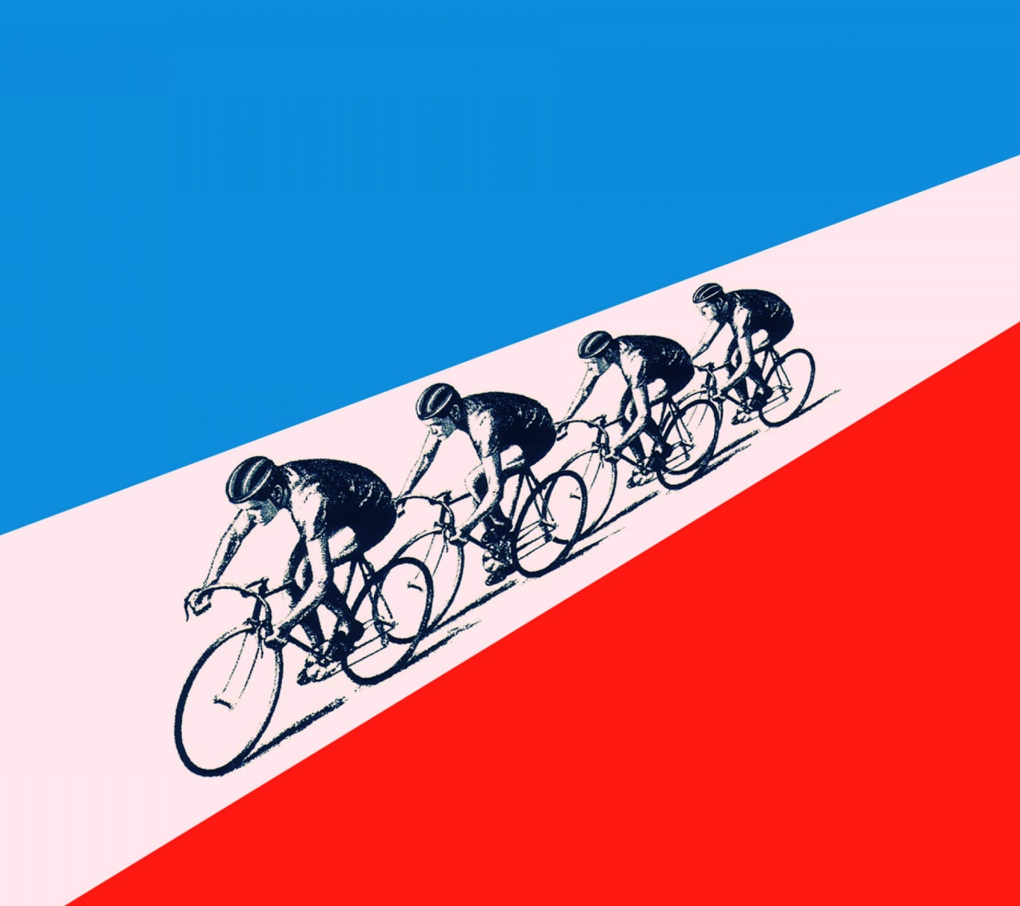 Cyclists Racing