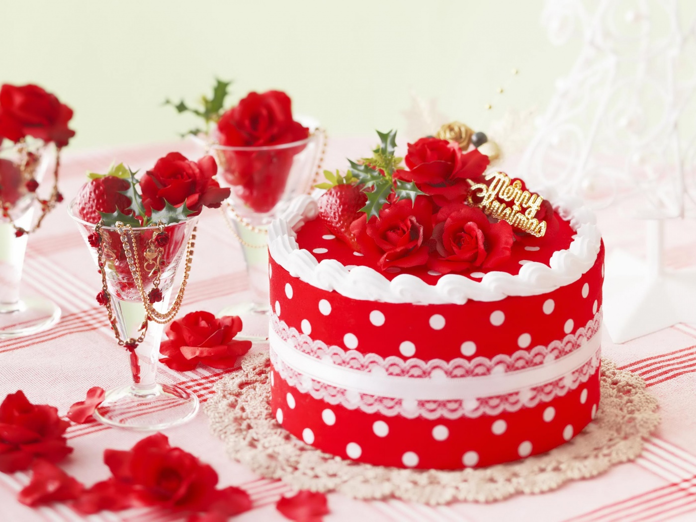 Decorated Christmas Cake