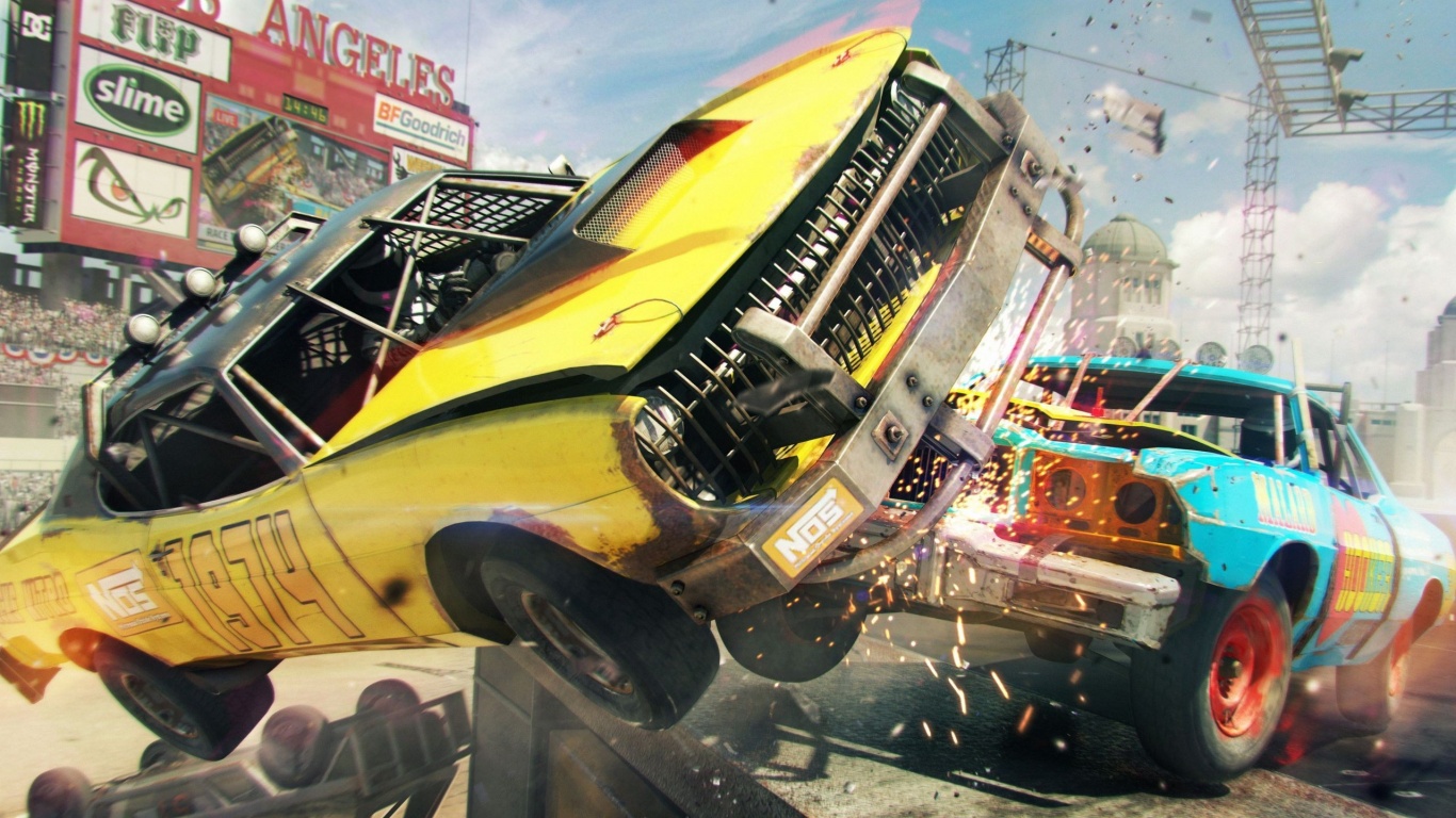 Dirt Showdown Car Collision