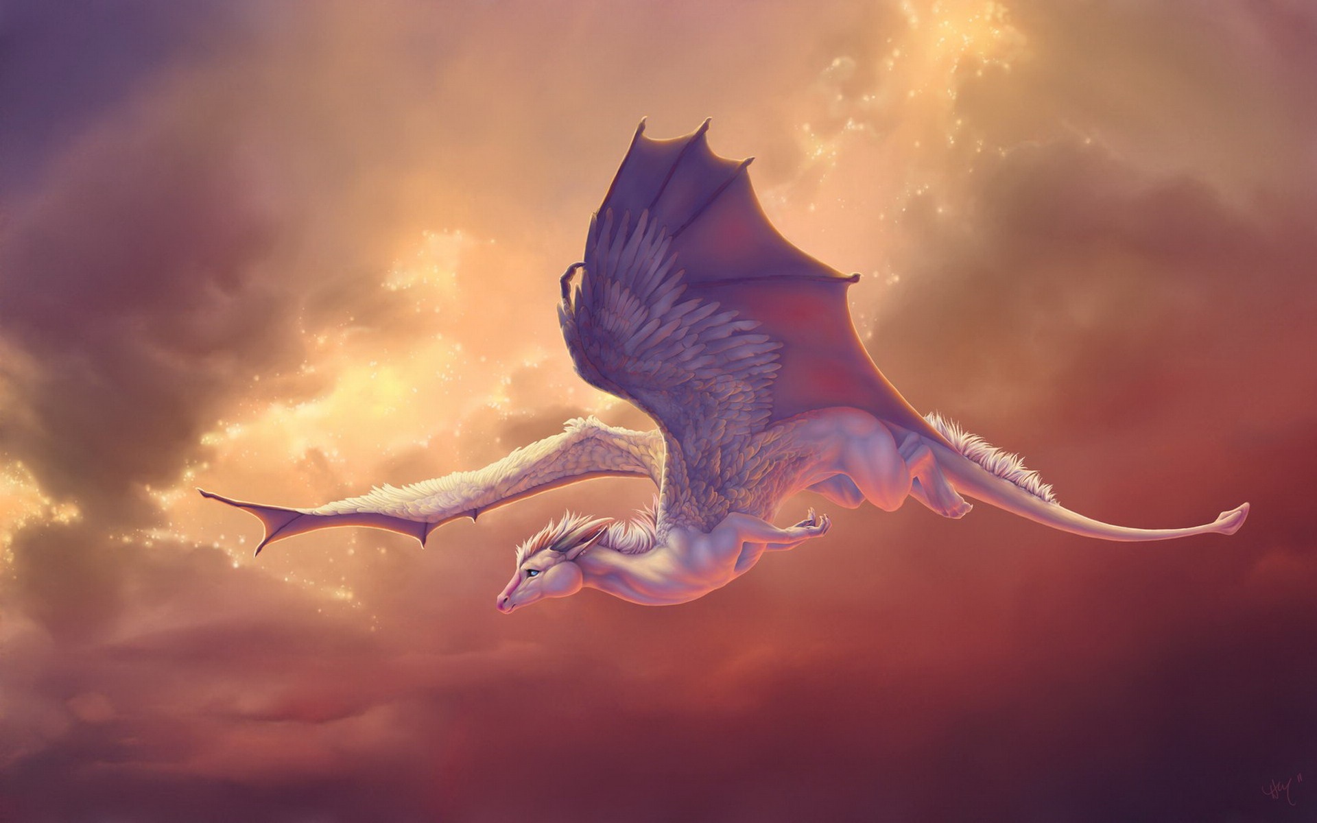 Dragon Flying Artwork