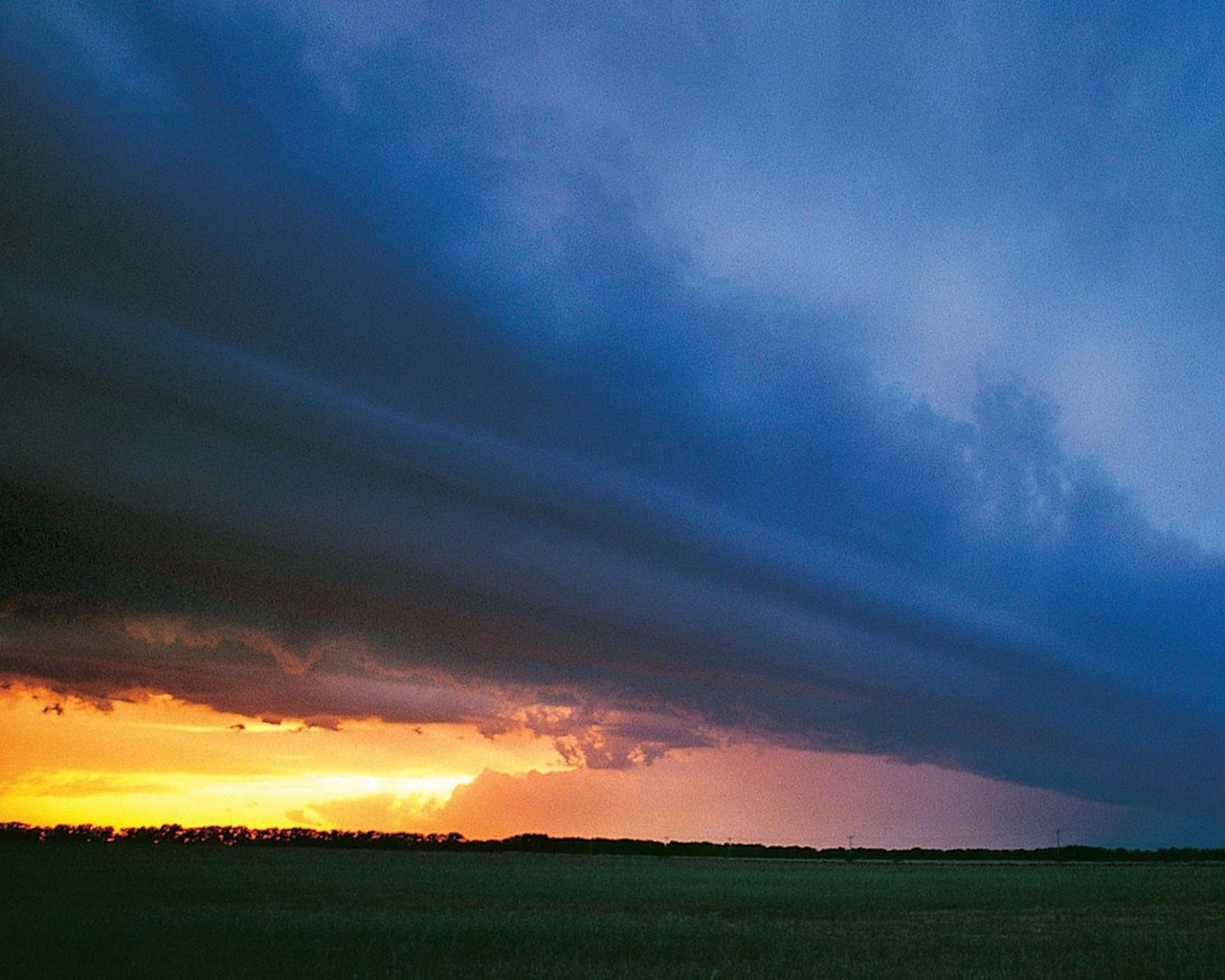 Dramatic Storm Clouds Kansas