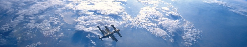 Earth And Space Station Mir