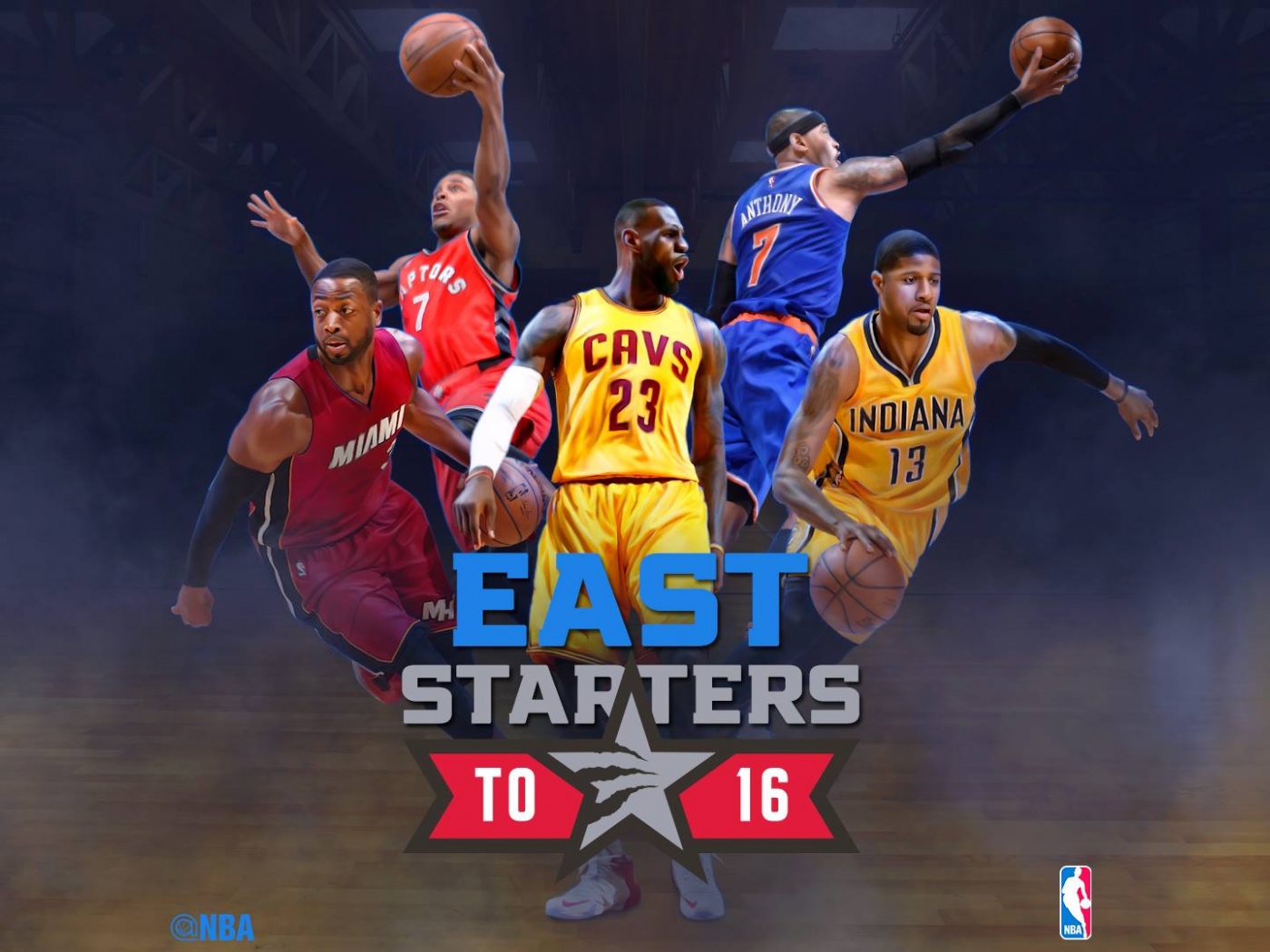 East 2016 NBA All Star Starters