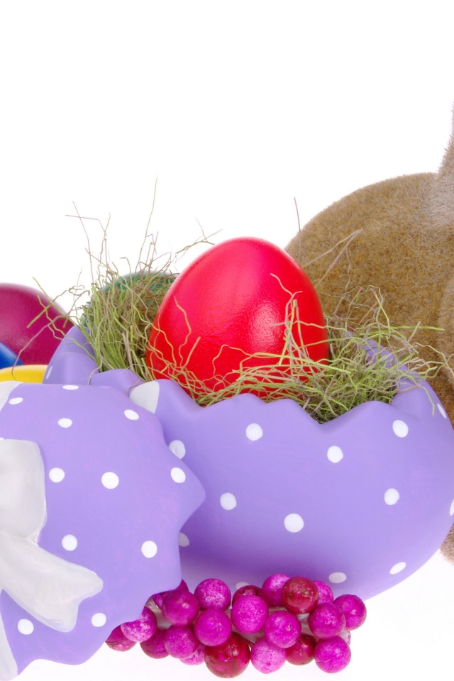 Easter Eggs And Bunny