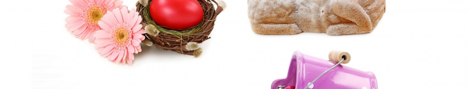 Easter Eggs Decoration And Flowers