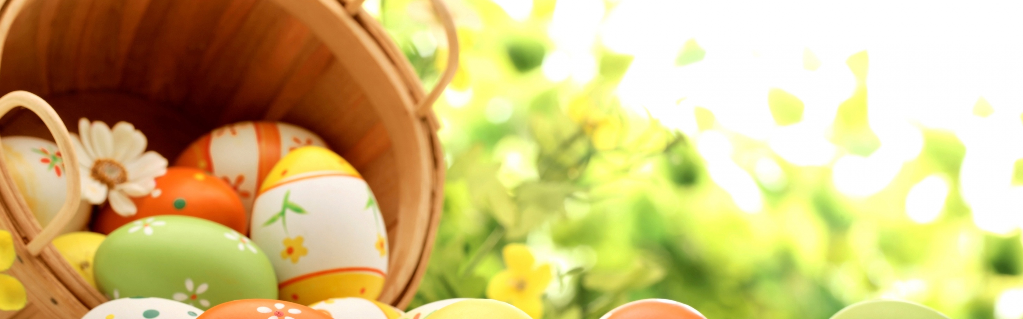 Easter Eggs Spring Wallpaper