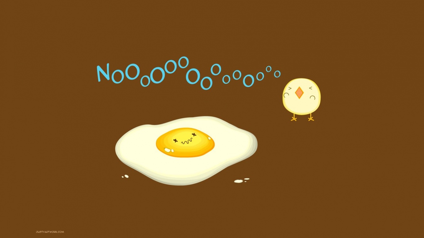 Eggs Minimalistic Humor Funny Chickens Fried Eggs