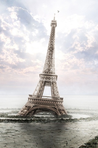 Eiffel Tower Clouds Crack Quagmire Swamp