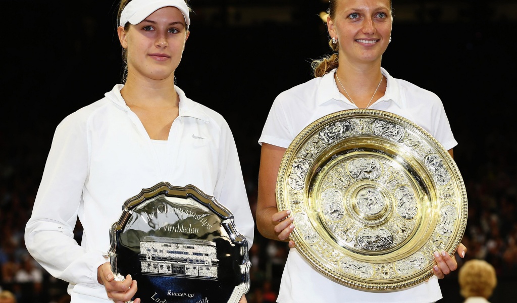 Eugenie Bouchard And Petra Kvitova