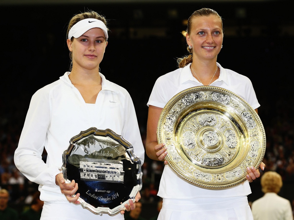 Eugenie Bouchard And Petra Kvitova