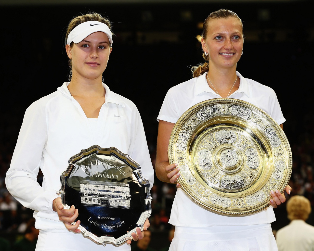 Eugenie Bouchard And Petra Kvitova