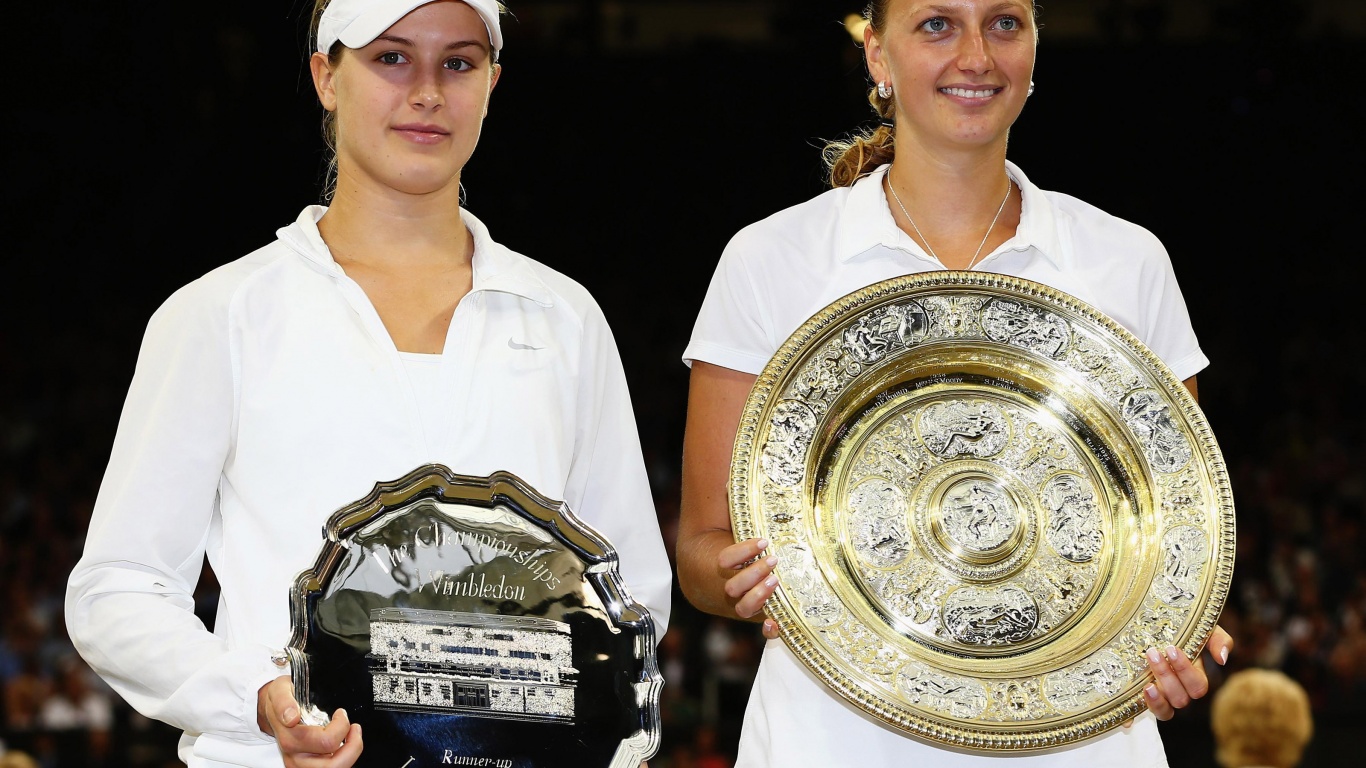 Eugenie Bouchard And Petra Kvitova