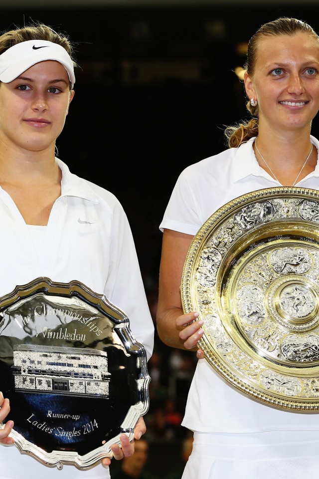 Eugenie Bouchard And Petra Kvitova